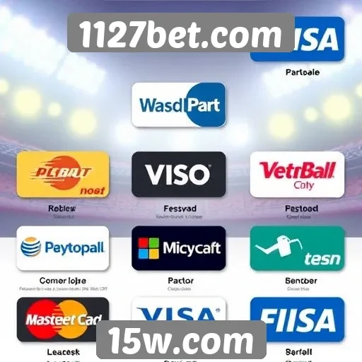 Métodos de pagamento disponíveis no 1127bet.com