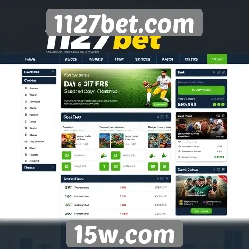 Análise da interface do usuário do 1127bet.com